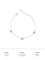 Butterfly Anklet For Women In Pure Silver-3