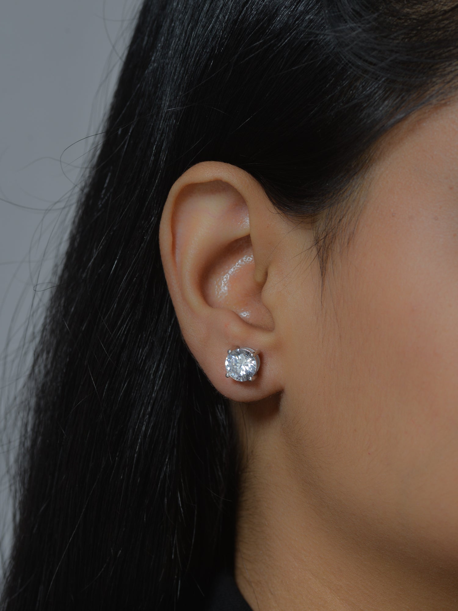 2 Carat Solitaire Studs For Women-1