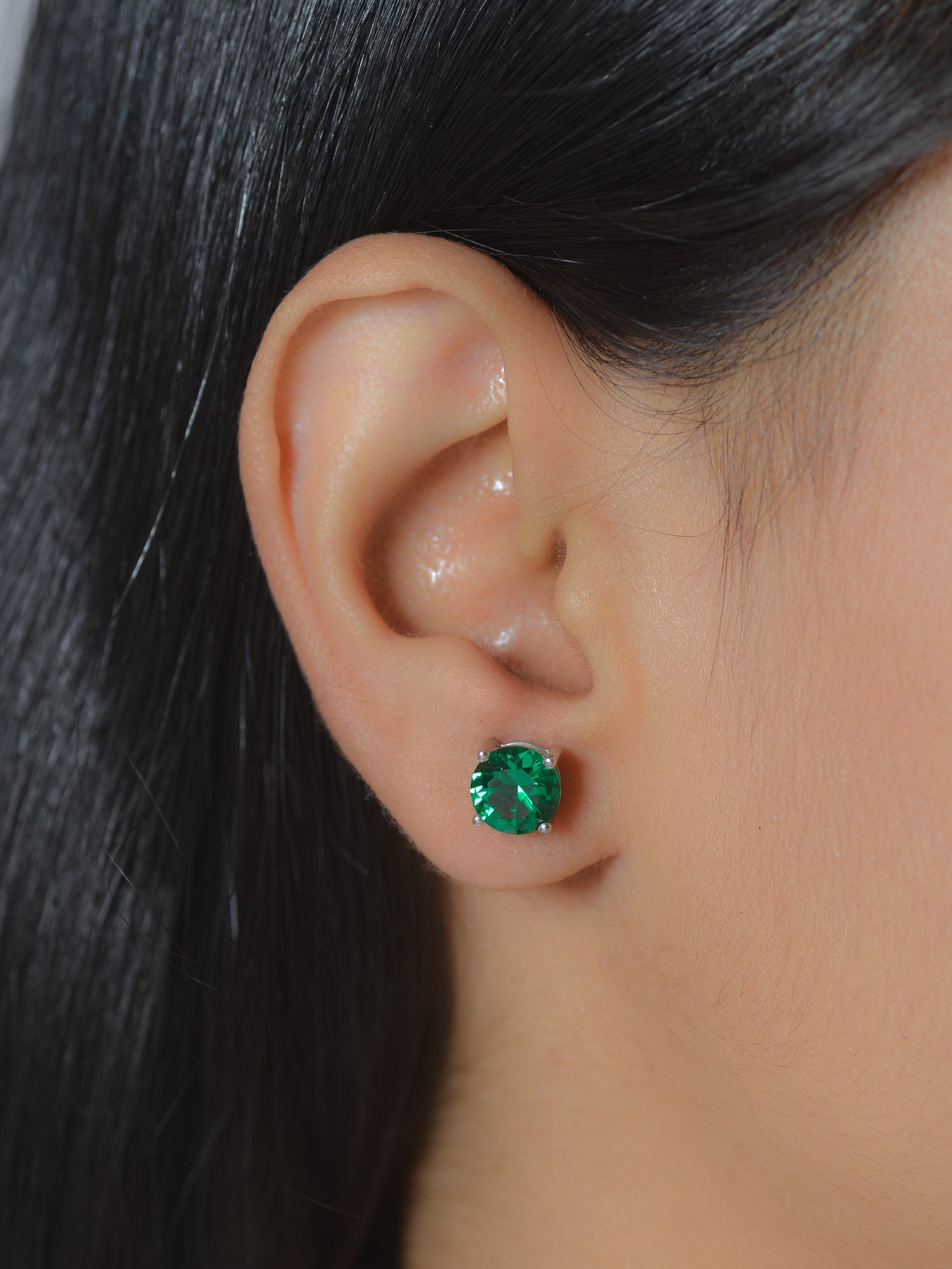 DAILY WEAR EMERALD EARRINGS STUDS