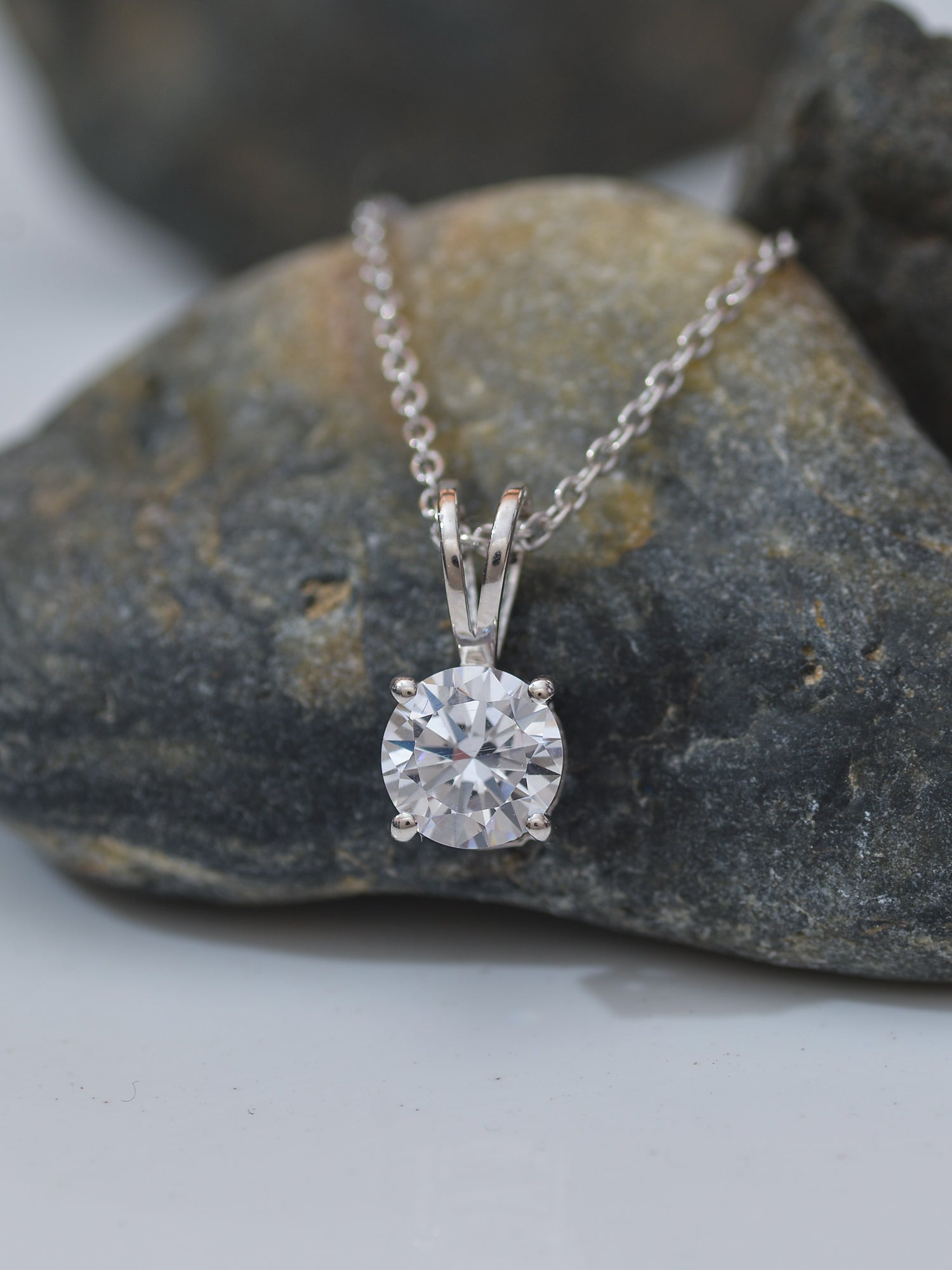 DAILY WEAR 2 CARAT SOLITAIRE PENDANT - Ornate Jewels Jewellery
