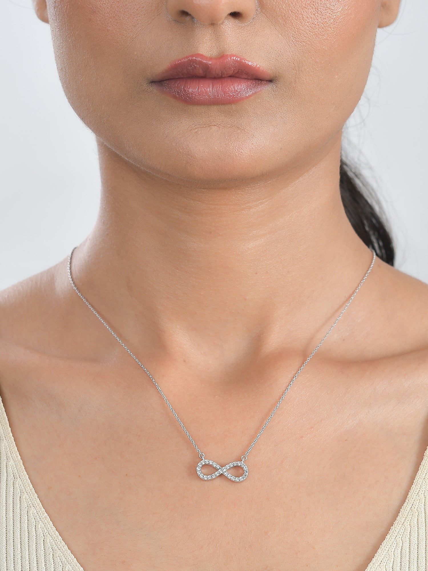 Infinity Design Pendant For Women With Chain-2