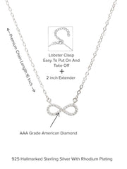 Infinity Design Pendant For Women With Chain-5