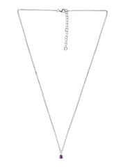 0.50 Carat Solitaire Amethyst Pendant Necklace For Women