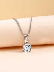 0.50 Carat Solitaire Pendant For Women
