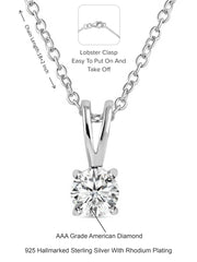 0.50 Carat Solitaire Pendant For Women-4