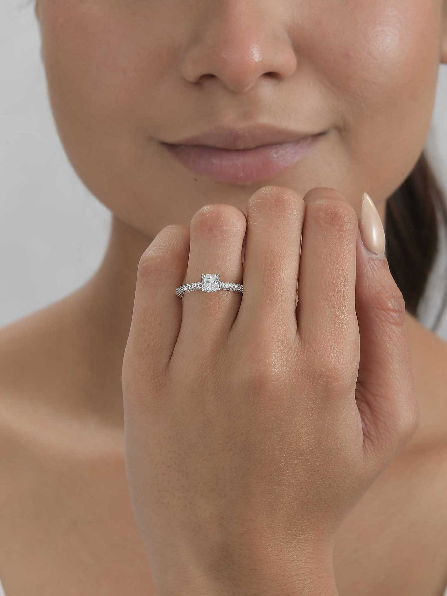 Ornate Jewels 1 Carat Women Solitaire Engagement Ring-1