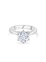 Ornate Jewels 3.5 Carat American Diamond Solitaire Ring-1