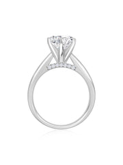 Ornate Jewels 3.5 Carat American Diamond Solitaire Ring