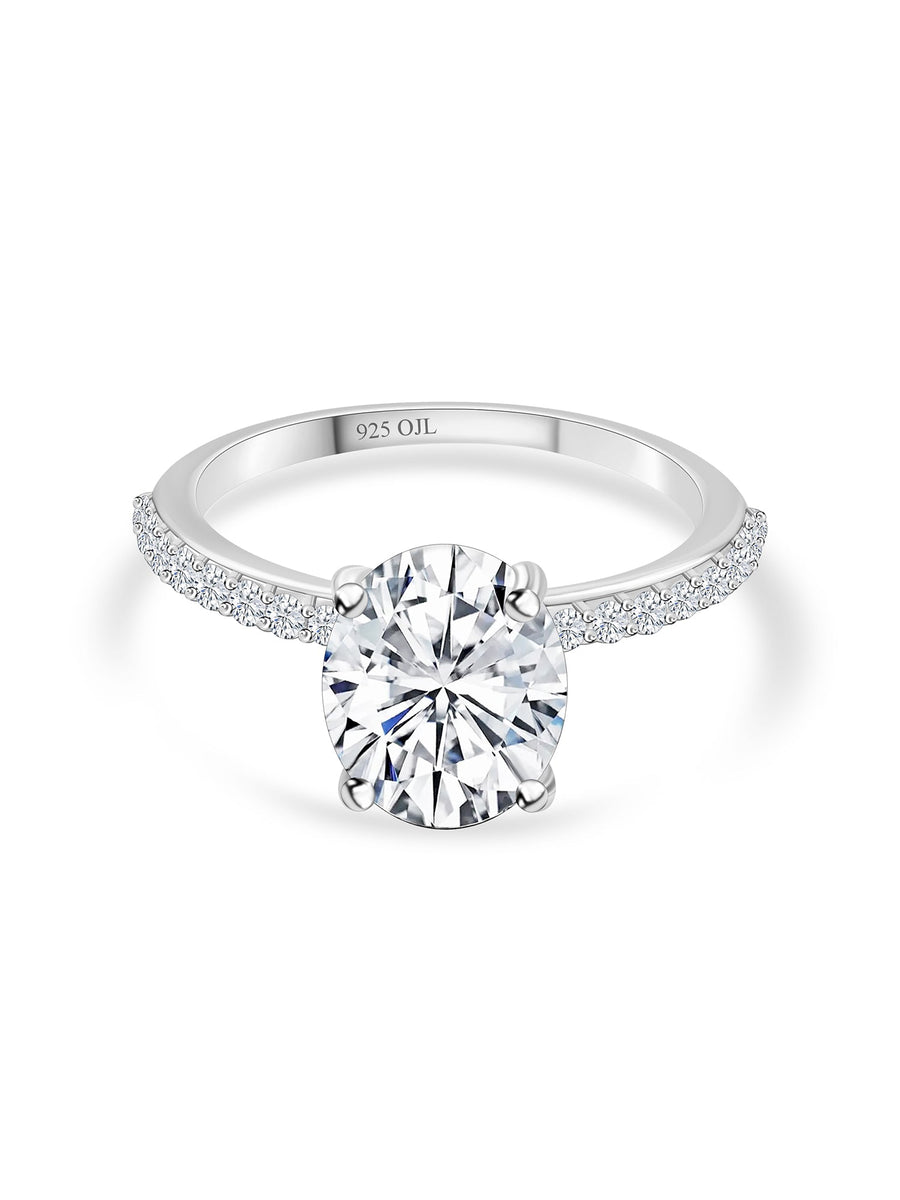 ORNATE JEWELS 4.5 CARAT SOLITAIRE RING FOR WOMEN