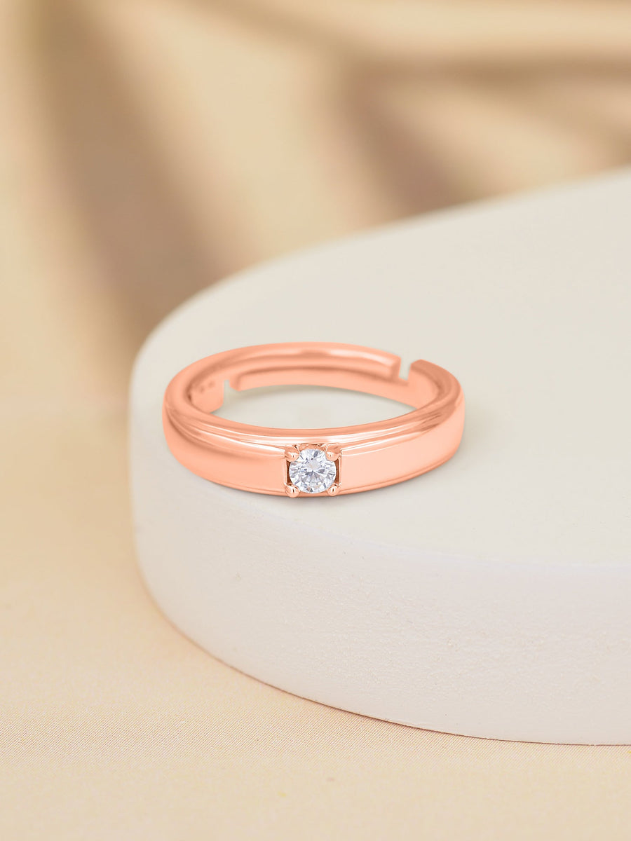 0.2 Carat Solitaire Adjustable Band Ring For Women-1