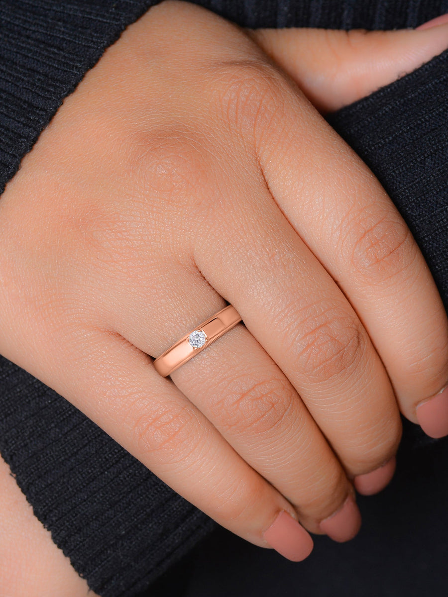 0.2 Carat Solitaire Adjustable Band Ring For Women-2