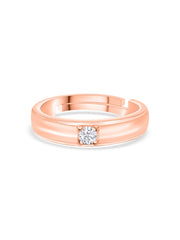 0.2 Carat Solitaire Adjustable Band Ring For Women
