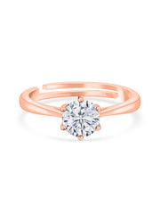 1.5 Carat Adjustable Rose Gold Ring-2