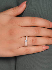1 Carat Love Engagement Adjustable Rose Gold Solitaire Ring-2