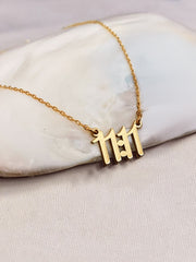 Personalized Yellow Gold Plated Necklace