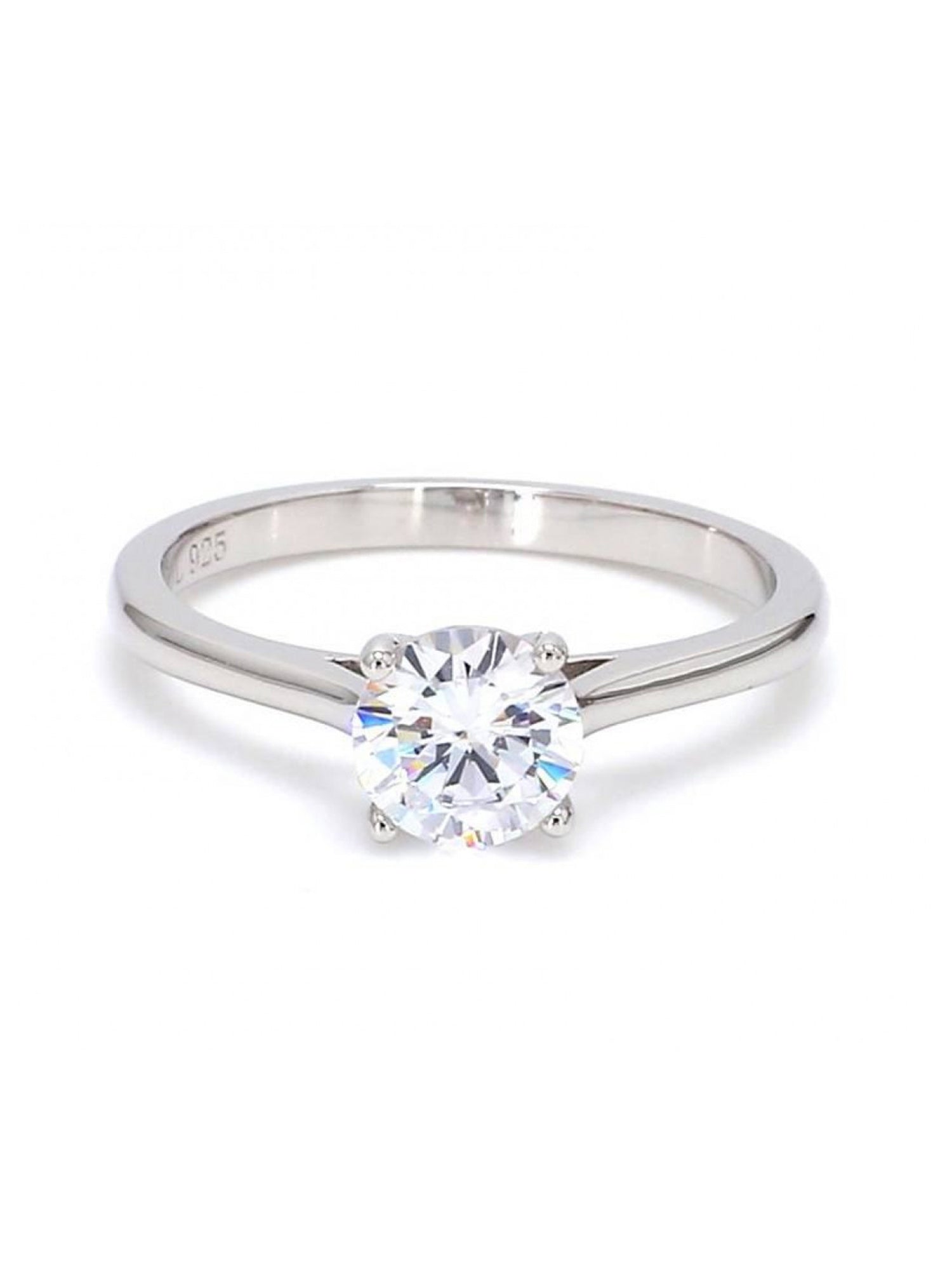 0.75 Carat American Diamond, Solitaire Silver Ring for Daily Use | Promise Ring