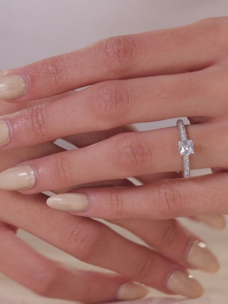 Ornate Jewels 1 Carat Women Solitaire Engagement Ring-5